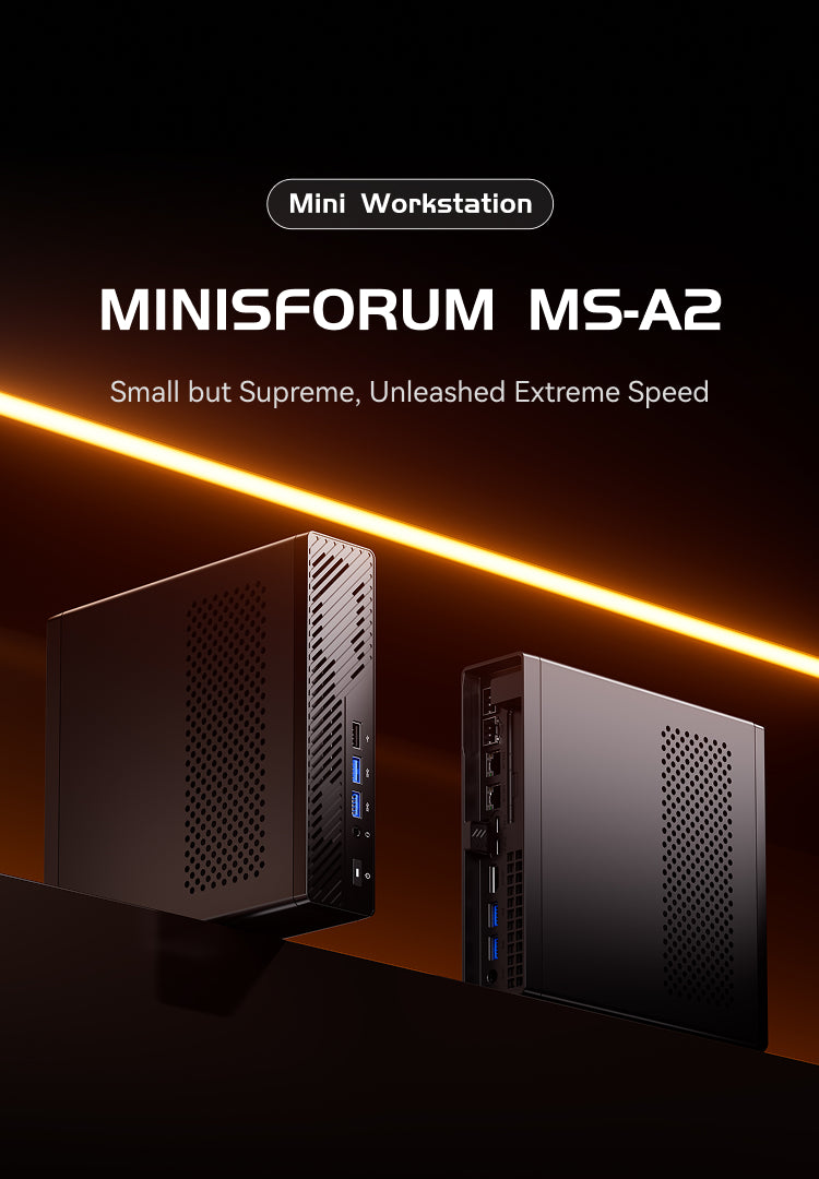 Minisforum MS-A2 AMD Ryzen9 9955HX 動作品 MINISFORUM MS-A2 Workstation | AMD Ryzen 9 9955HX | PCIe x16