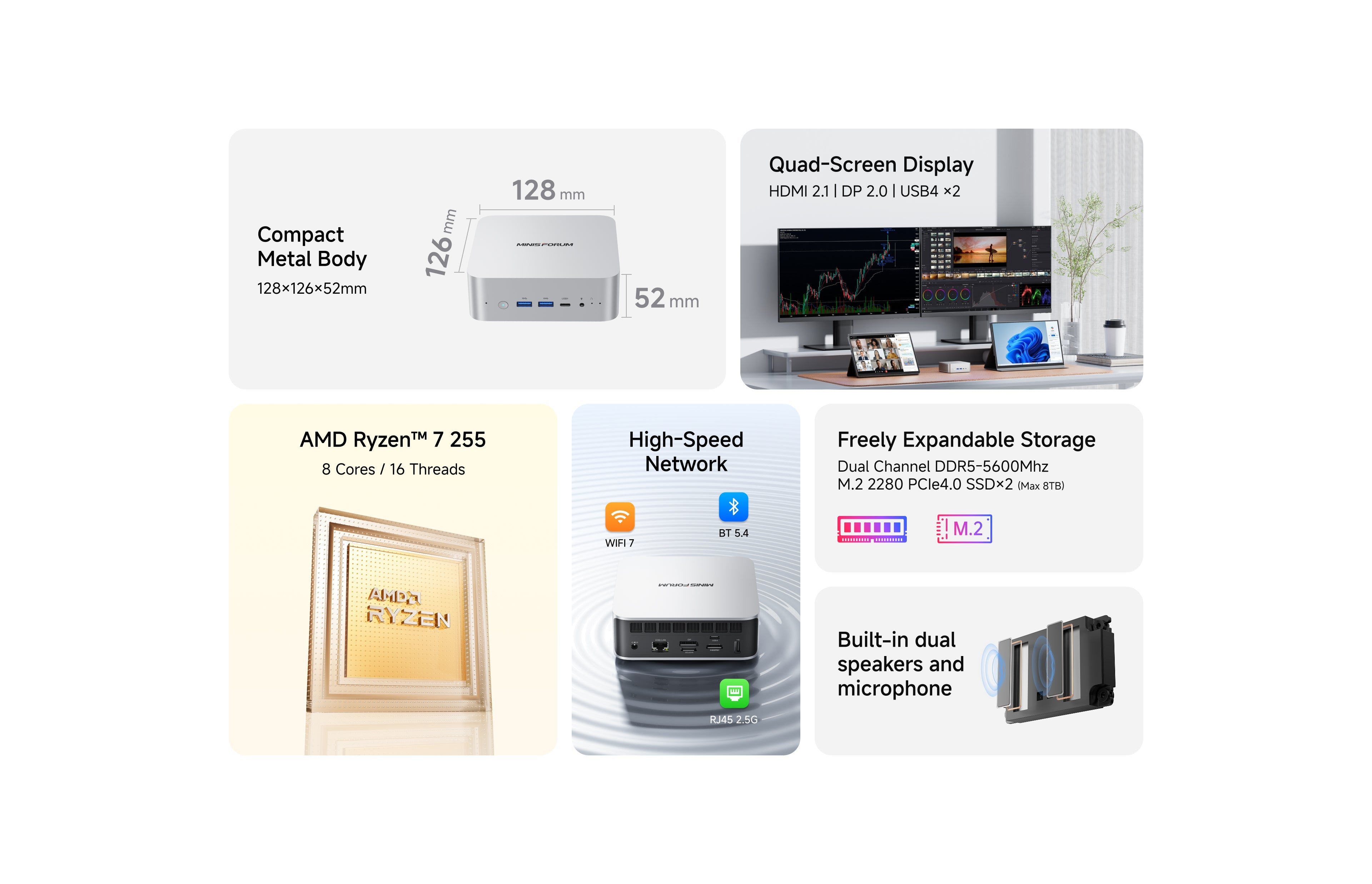 Minisforum AI X1 Pro Mini PC | World's First Copilot Empowered AI