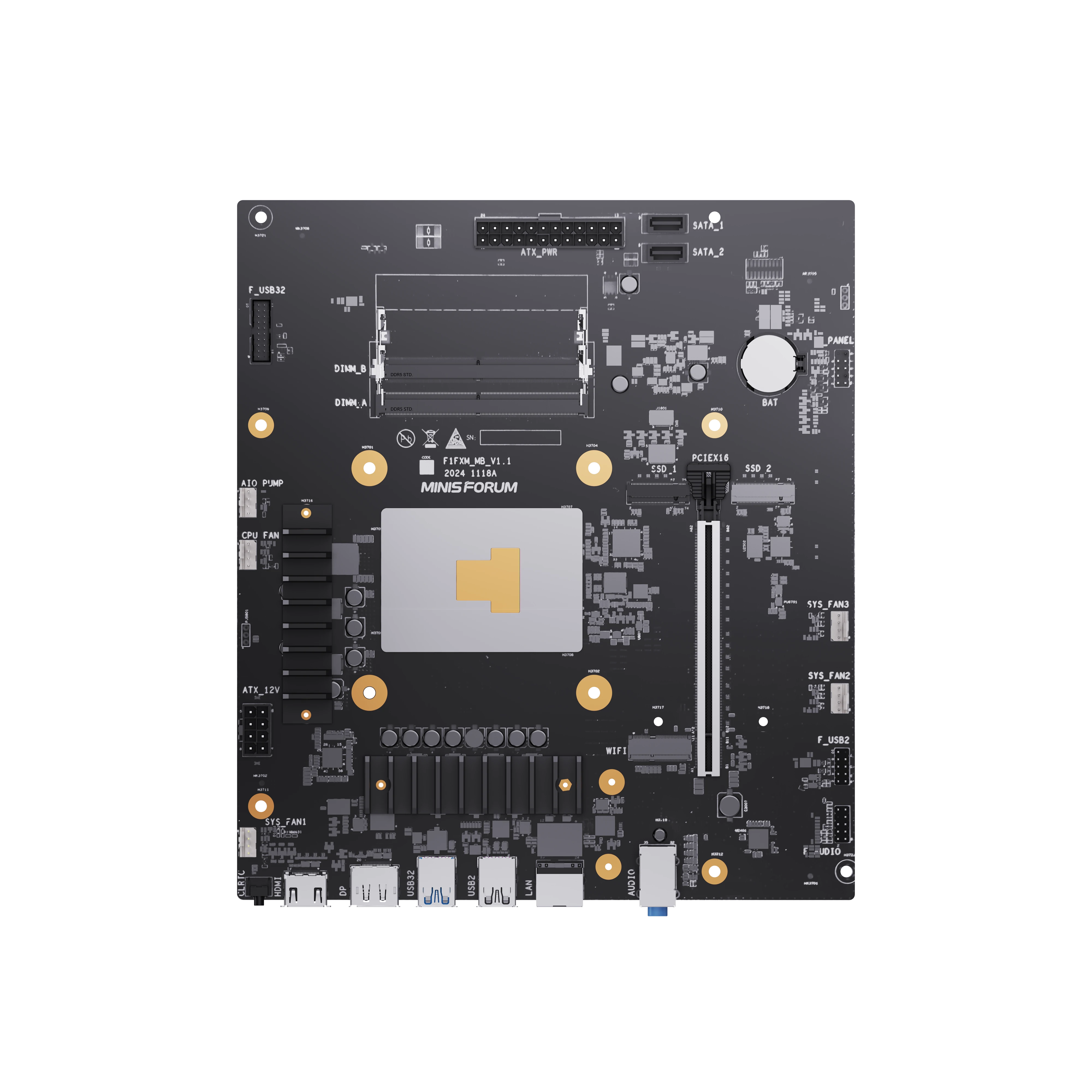 ジャンク　MINISFORUM BD795m DeskMini CPU内蔵マザー MINISFORUM BD795M Motherboard Refurbished – Refurbished.MINISFORUM