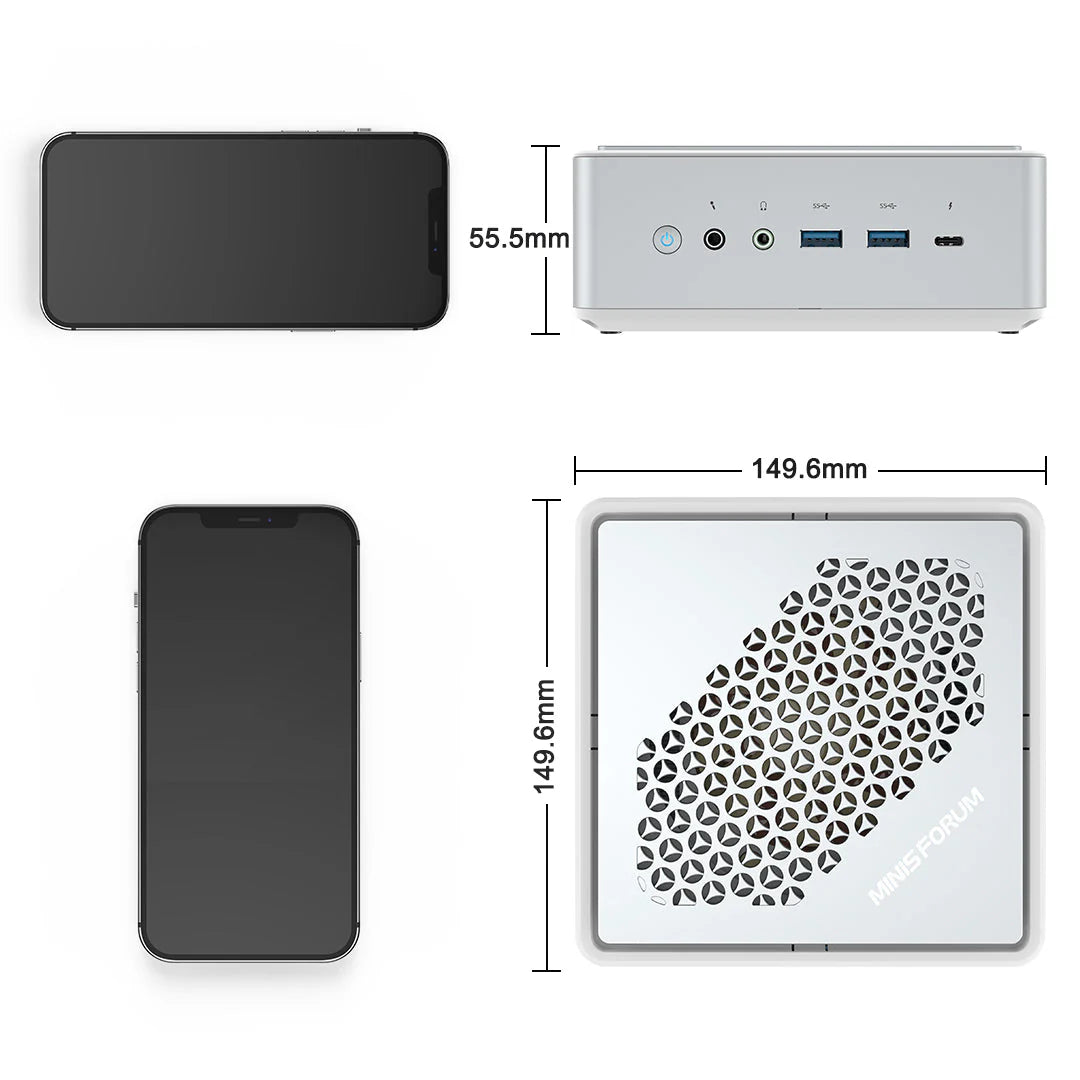 Minisforum TH50 Refurbished EU Plug Adapter