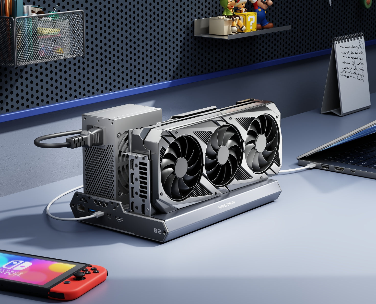 eGPU Dock　eGPU ドック Amazon.com: RIITOP OCuLink eGPU Dock 64Gpbs Oculink SFF-8612