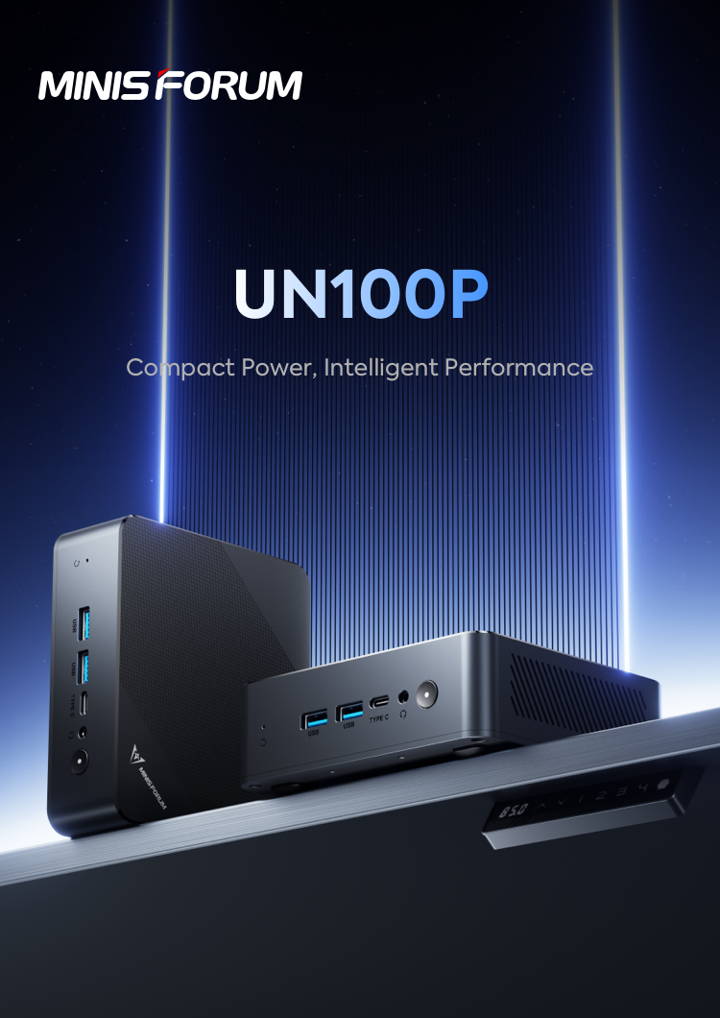 MINISFORUM UN100PミニPC 16GB 256GB MINISFORUM UN100P Refurbished